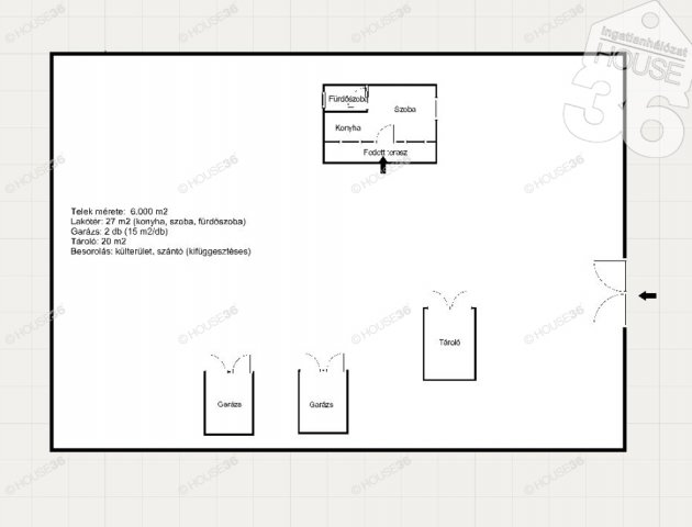 Eladó családi ház, Kecskeméten 19.99 M Ft, 1 szobás