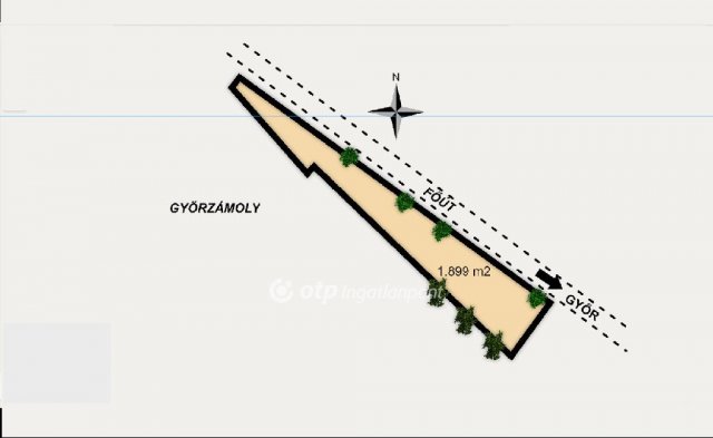 Eladó telek, Győrzámolyon 78 M Ft / költözzbe.hu