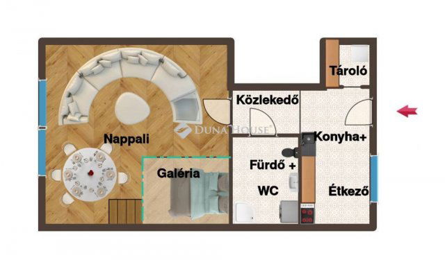 Eladó téglalakás, Budapesten, VII. kerületben 84.9 M Ft