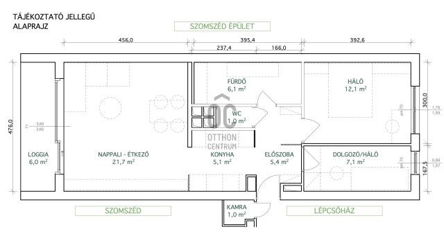 Eladó téglalakás, Budapesten, II. kerületben 132 M Ft, 3 szobás