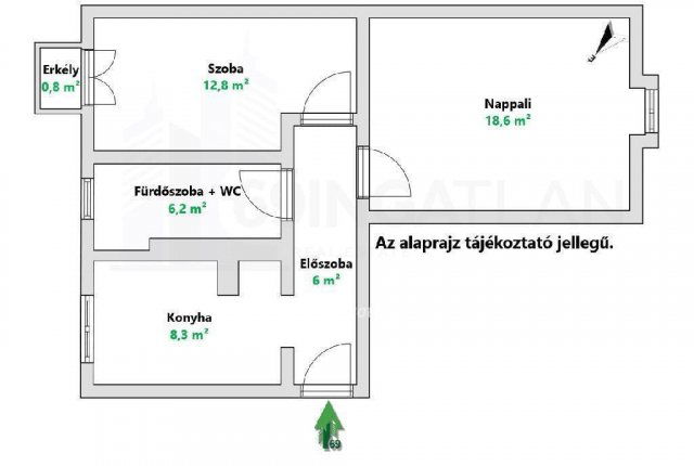 Eladó téglalakás, Budapesten, XV. kerületben 64.3 M Ft, 2 szobás