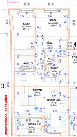 Eladó téglalakás, Debrecenben 112 M Ft, 3 szobás