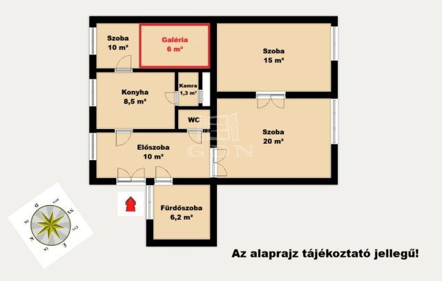 Eladó téglalakás, Budapesten, V. kerületben 99 M Ft, 3 szobás