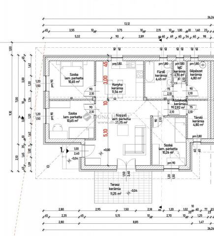 Eladó ikerház, Vasadon 71.9 M Ft, 3 szobás / költözzbe.hu