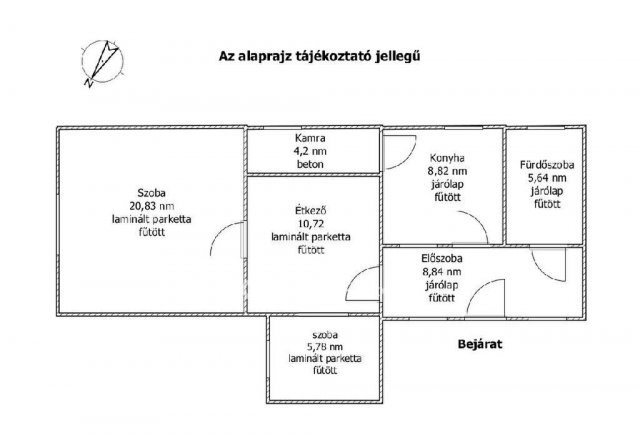Eladó családi ház, Bőnyön 36 M Ft, 1+1 szobás
