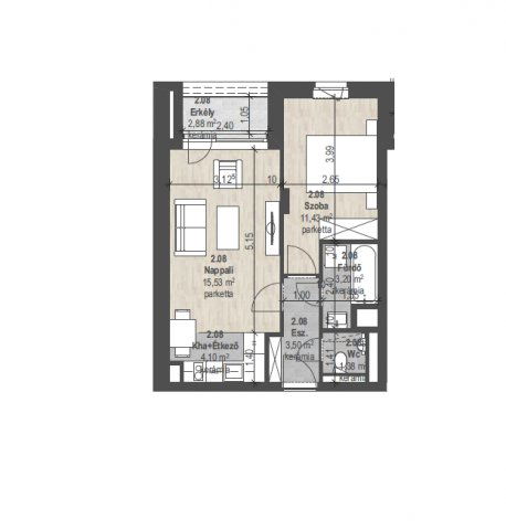 Eladó téglalakás, Budapesten, XIII. kerületben 75.073 M Ft