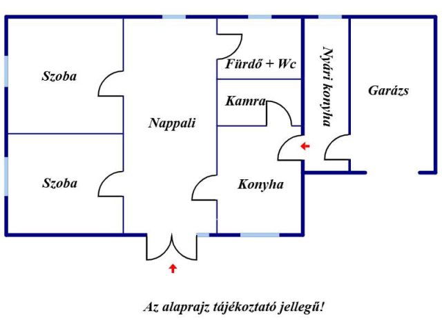 Eladó családi ház, Tiszakürtön 21.5 M Ft, 3 szobás