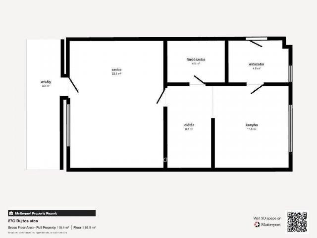 Eladó téglalakás, Nyíregyházán 57.9 M Ft, 2+1 szobás