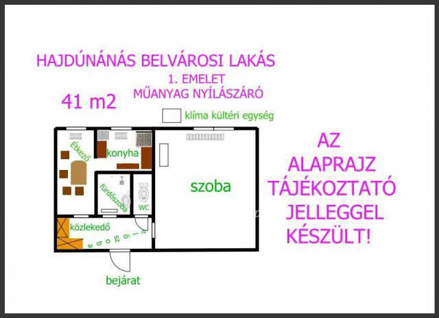 Eladó panellakás, Hajdúnánáson 29.9 M Ft, 1 szobás