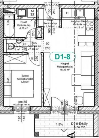 Eladó téglalakás, Levélen 37.3 M Ft, 1+1 szobás