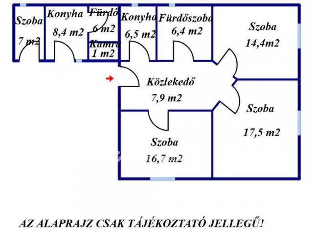Eladó családi ház, Egyházasgergén 18 M Ft, 3+1 szobás