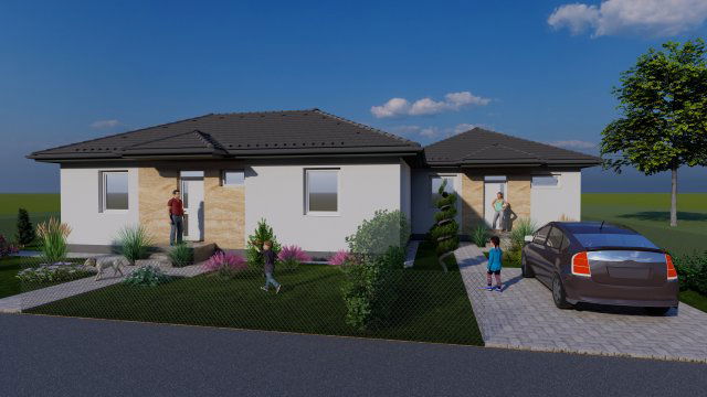 Eladó ikerház, Velencén 94.99 M Ft, 4 szobás