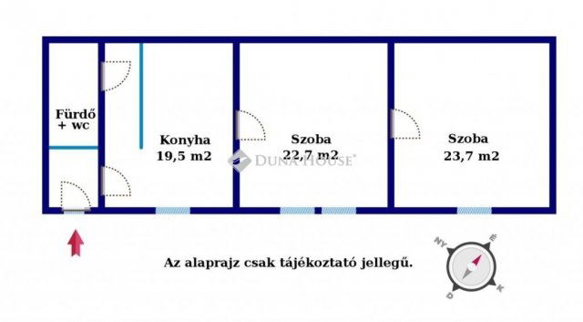 Kiadó téglalakás, albérlet, Budapesten, V. kerületben, 2 szobás
