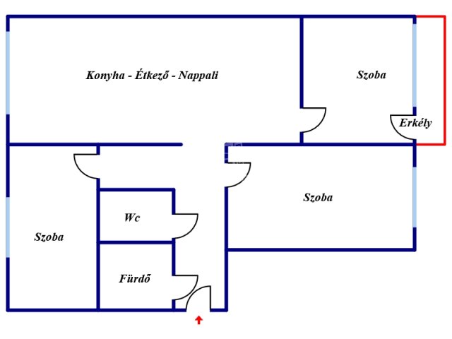 Eladó panellakás, Székesfehérvárott 66.9 M Ft, 1+3 szobás