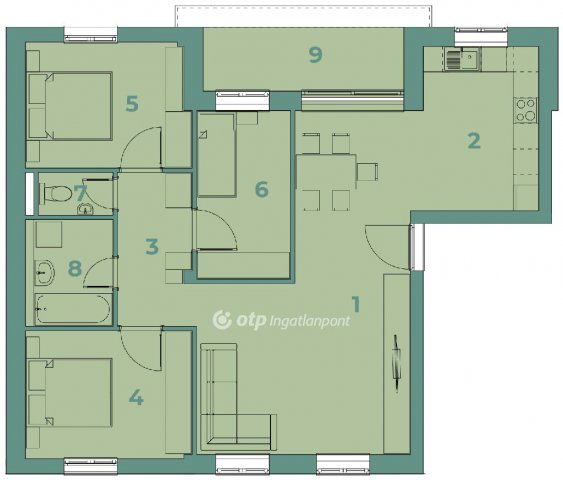 Eladó téglalakás, Nagykanizsán 90.925 M Ft, 4 szobás