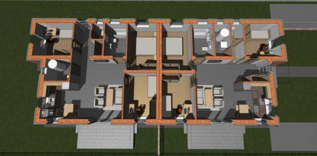 Eladó ikerház, Kiskunlacházán 58 M Ft, 4 szobás