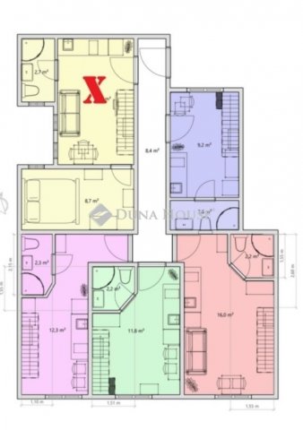 Eladó téglalakás, Budapesten, VII. kerületben 45.9 M Ft