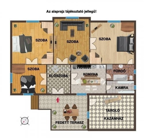 Eladó családi ház, Turán 43.9 M Ft, 4 szobás