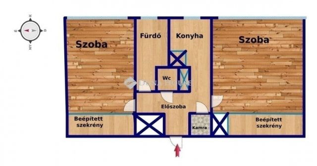 Eladó téglalakás, Budapesten, IV. kerületben 70.9 M Ft, 2 szobás