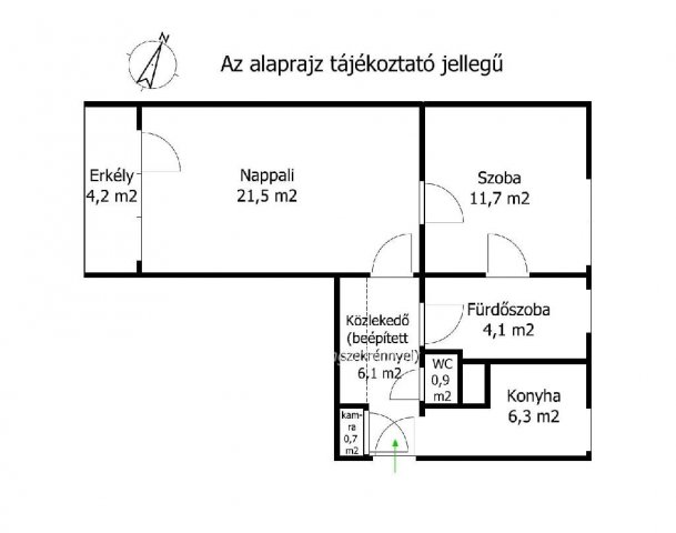 Eladó téglalakás, Siófokon 52.9 M Ft, 2 szobás