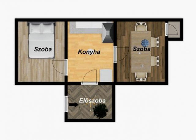 Eladó családi ház, Szikszón 6.9 M Ft, 2 szobás