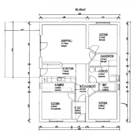 Eladó családi ház, Gyöngyöshalászon 60.5 M Ft, 4 szobás