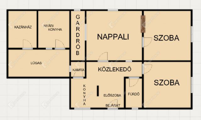 Eladó családi ház, Komáromban 59.9 M Ft, 3 szobás