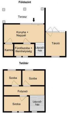 Eladó nyaraló, Szarvason 75 M Ft, 3 szobás / költözzbe.hu