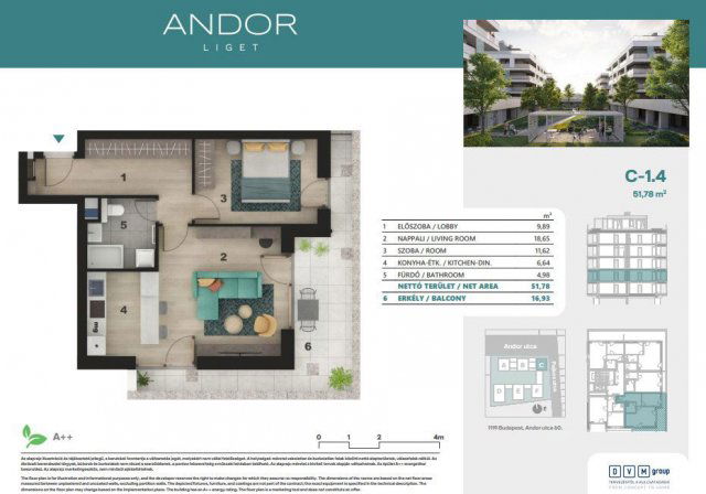 Eladó téglalakás, Budapesten, XI. kerületben, Andor utcában