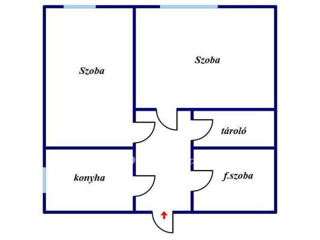 Eladó családi ház, Miskolcon 7 M Ft, 2 szobás