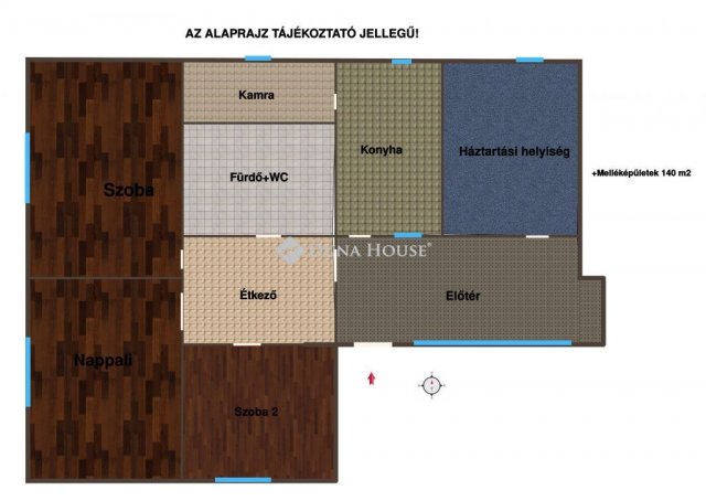 Eladó családi ház, Rábatamásin 47.9 M Ft, 3 szobás