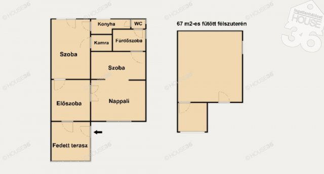 Eladó ikerház, Budakalászon 119.9 M Ft, 3 szobás