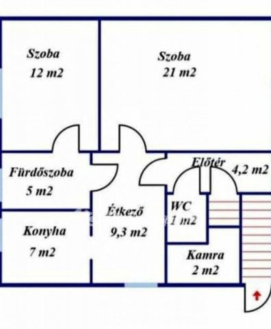 Eladó téglalakás, Sajószentpéteren 15 M Ft, 2 szobás