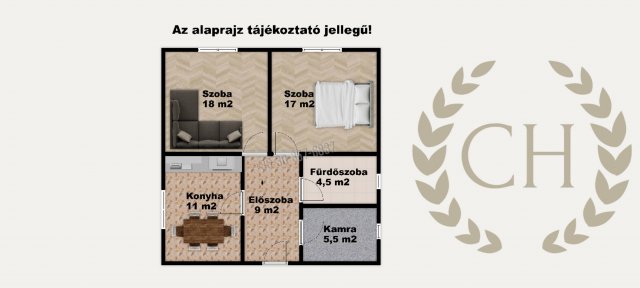 Eladó családi ház, Sándorfalván 44.9 M Ft, 2 szobás
