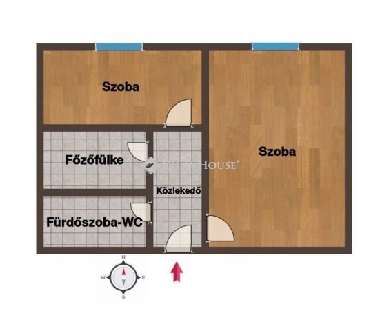 Eladó panellakás, Szegeden 42.8 M Ft, 1+1 szobás