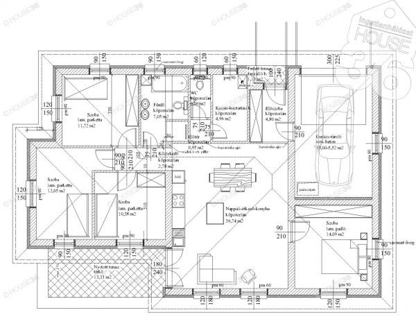 Eladó családi ház, Kecskeméten 89.9 M Ft, 5 szobás