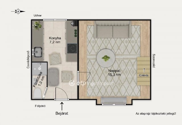 Eladó téglalakás, Budapesten, VII. kerületben 42.9 M Ft