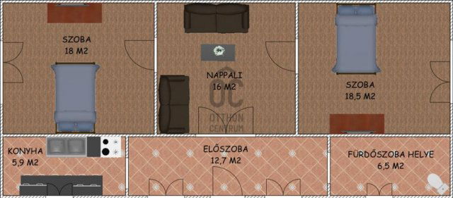 Eladó családi ház, Törtelen 20 M Ft, 3 szobás