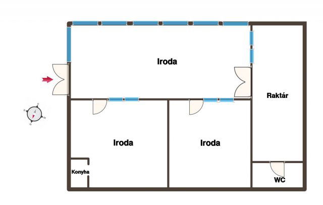 Kiadó iroda, Budapesten, XVI. kerületben 450 E Ft / hó, 4 szobás