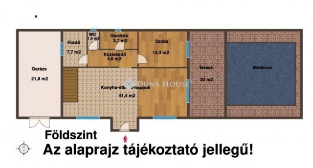 Eladó családi ház, Vácegresen 97.9 M Ft, 5 szobás