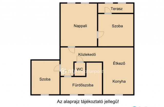 Eladó panellakás, Debrecenben 79.9 M Ft, 1+2 szobás