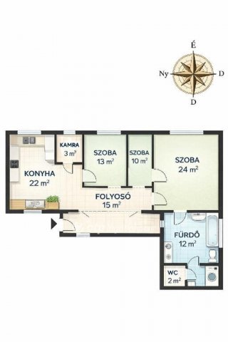 Eladó családi ház, Pakson 95 M Ft, 3 szobás