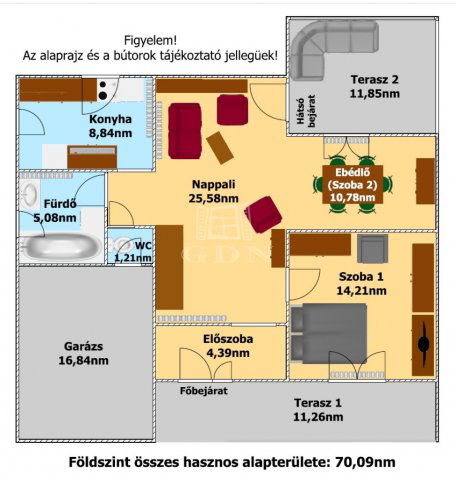Eladó családi ház, Polgáron 64.96 M Ft, 4 szobás