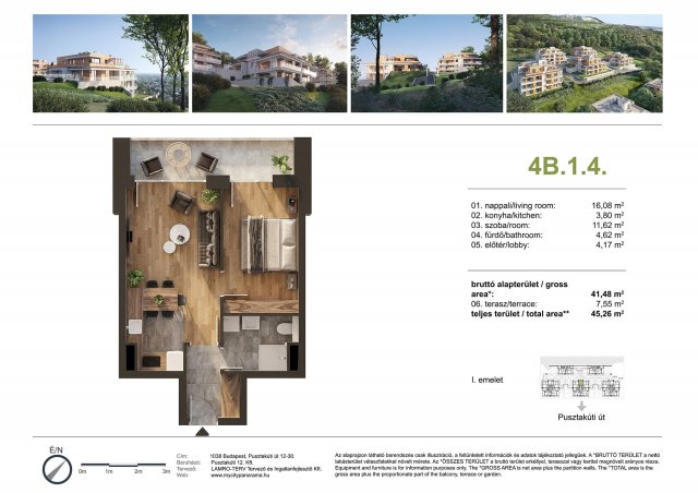 Eladó téglalakás, Budapesten, III. kerületben, Pusztakúti úton