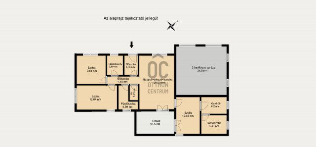 Eladó családi ház, Abában 80.9 M Ft, 4 szobás