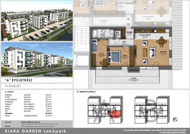 Eladó téglalakás, Szombathelyen, Károlyi Antal utcában 76.9 M Ft