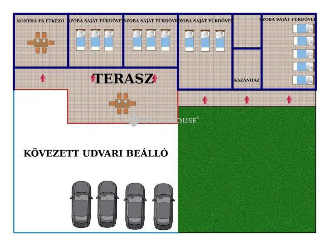 Kiadó családi ház, albérlet, Németkéren 1000 E Ft / hó