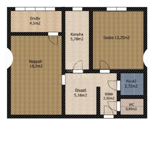 Eladó panellakás, Budapesten, III. kerületben 64.9 M Ft, 2 szobás