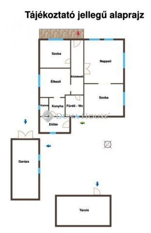 Eladó családi ház, Dabason 73.649 M Ft, 3 szobás