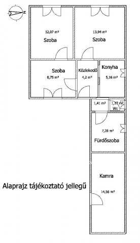 Eladó családi ház, Detken 15.9 M Ft, 3 szobás